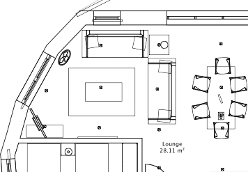 19 Ocean Gate Lounge Layout